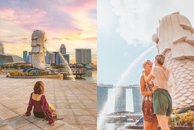 Du lịch Singapore mã lai - Merlion Park